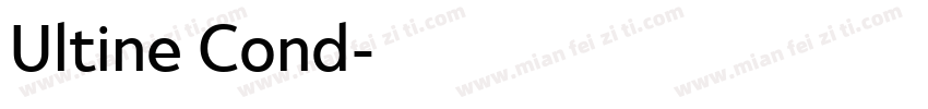 Ultine Cond字体转换